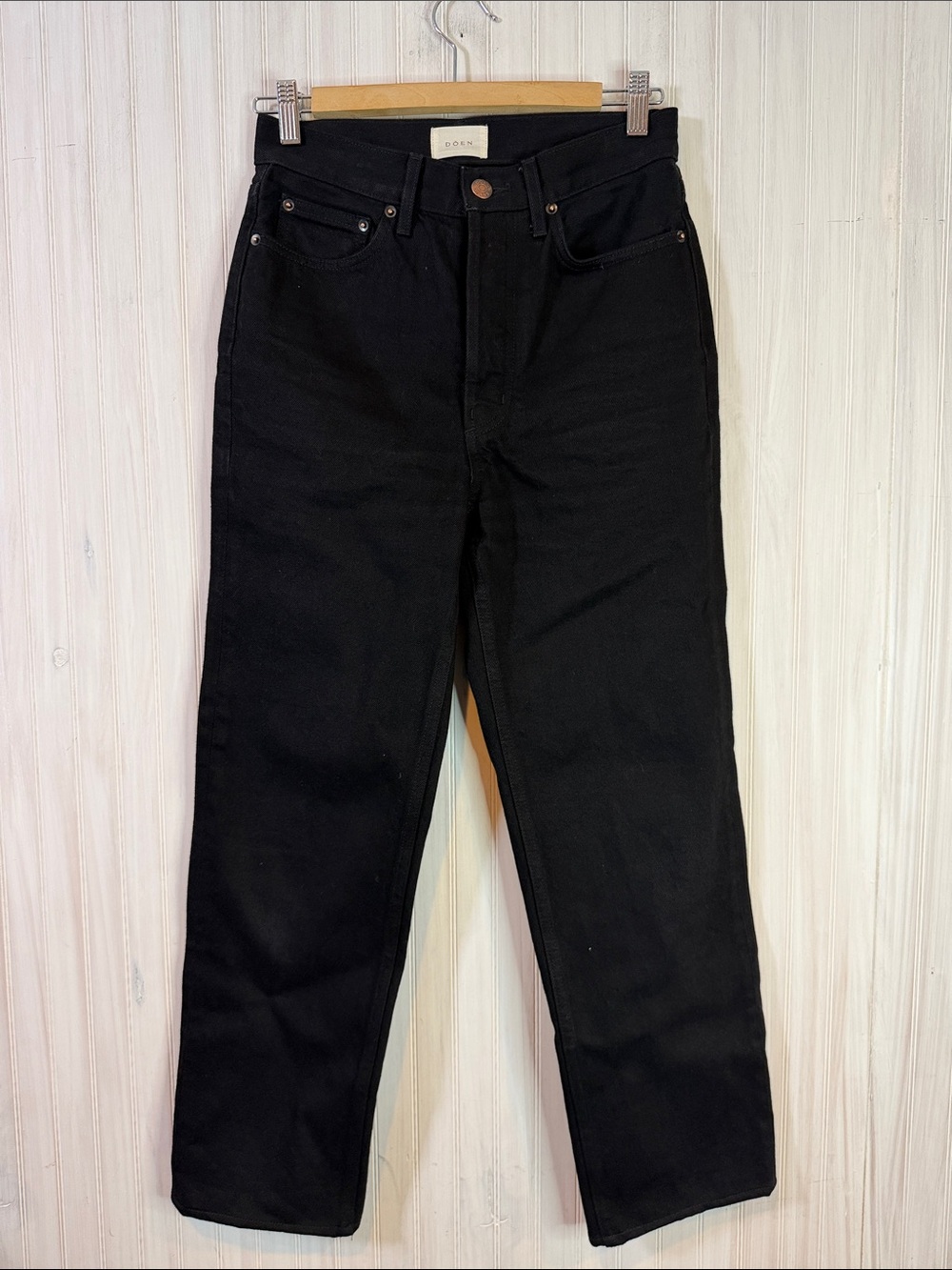 DOEN STRAIGHT LEG BUTTON FLY JAPANESE DENIM 25